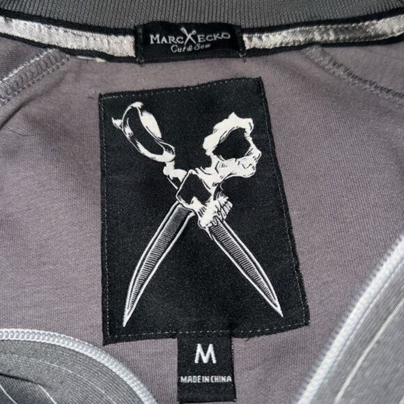 Marc Ecko Cut & Sew Mens Pinstripe Track Jacket M - Picture 2 of 8